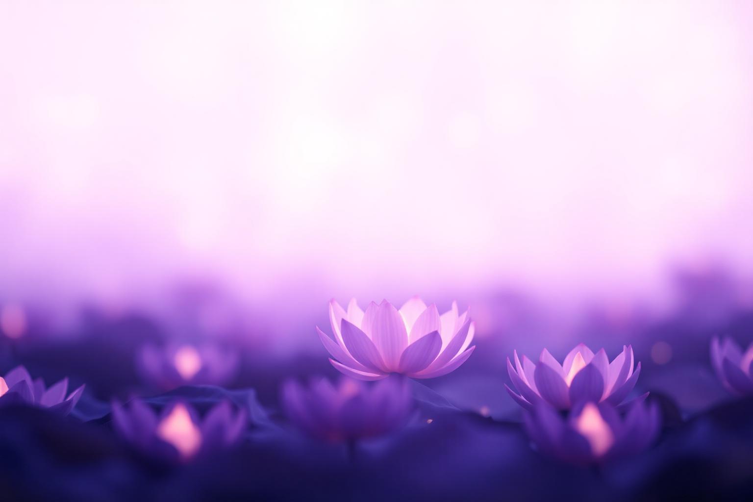 Soft glowing lotus light