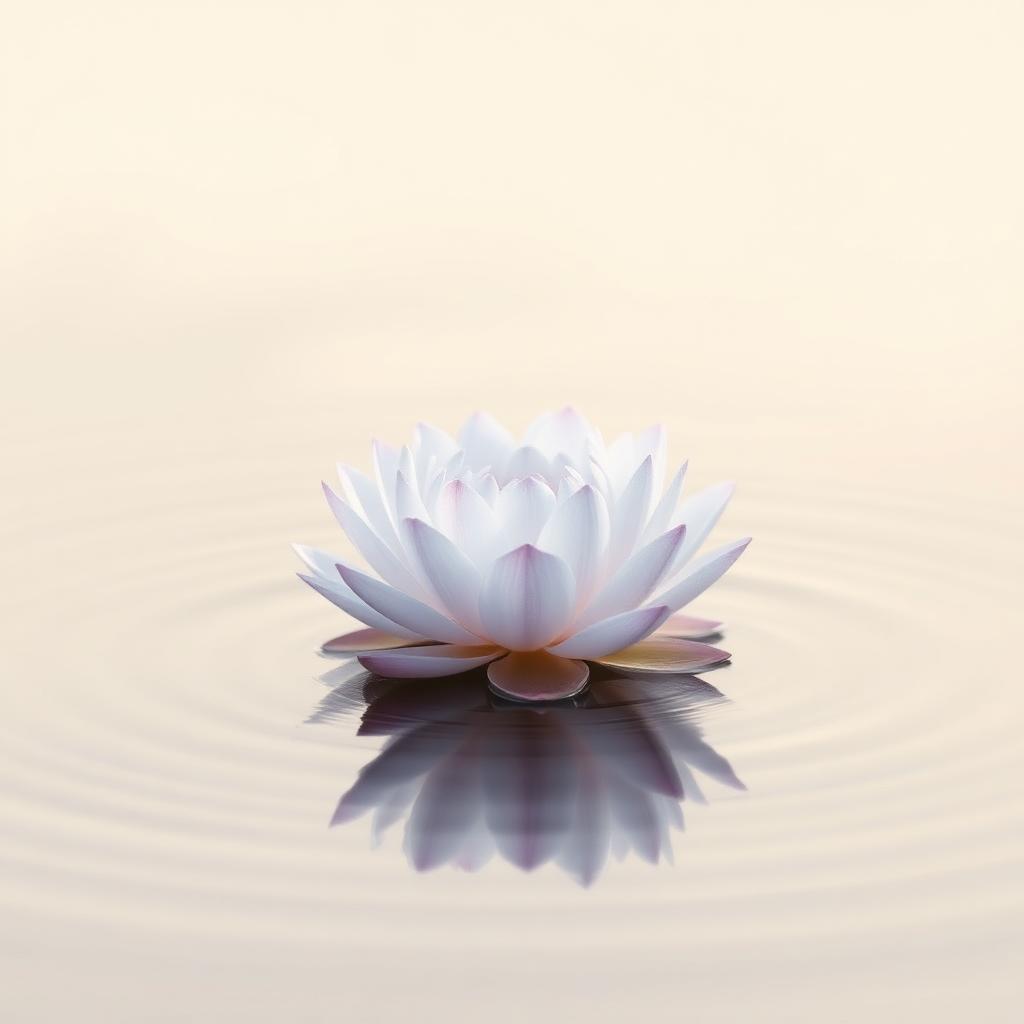 Lotus on still water